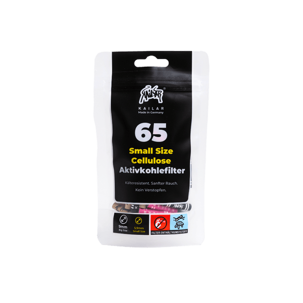 65 Cellulose Small Size Soft Aktivkohlefilter - Mixed