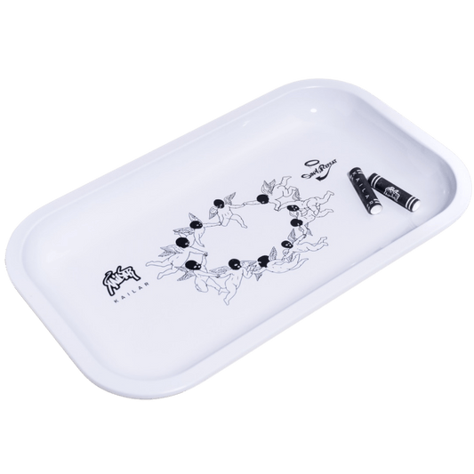 Kailar x Sin&Repeat Rolling Tray 27 x 16.5 cm white rolling tray
