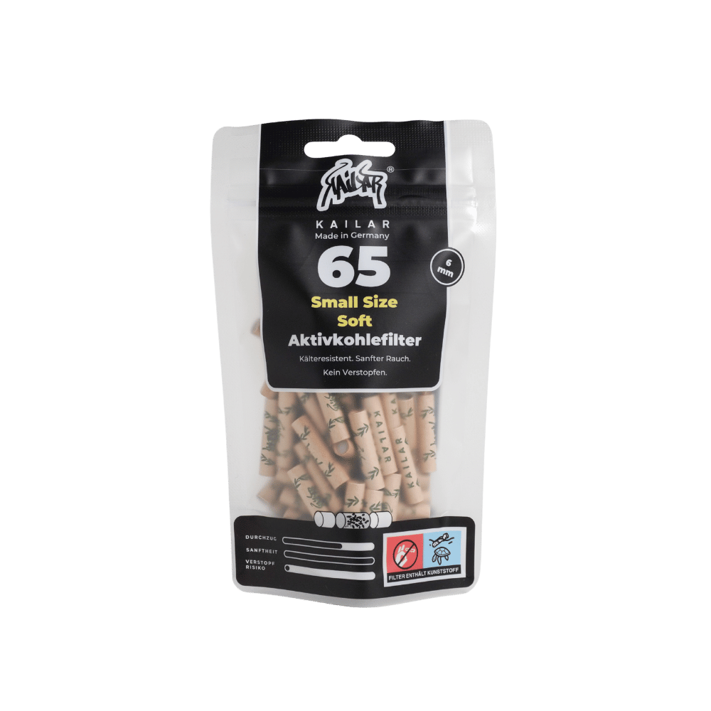 65 Cellulose Small Size Soft Aktivkohlefilter