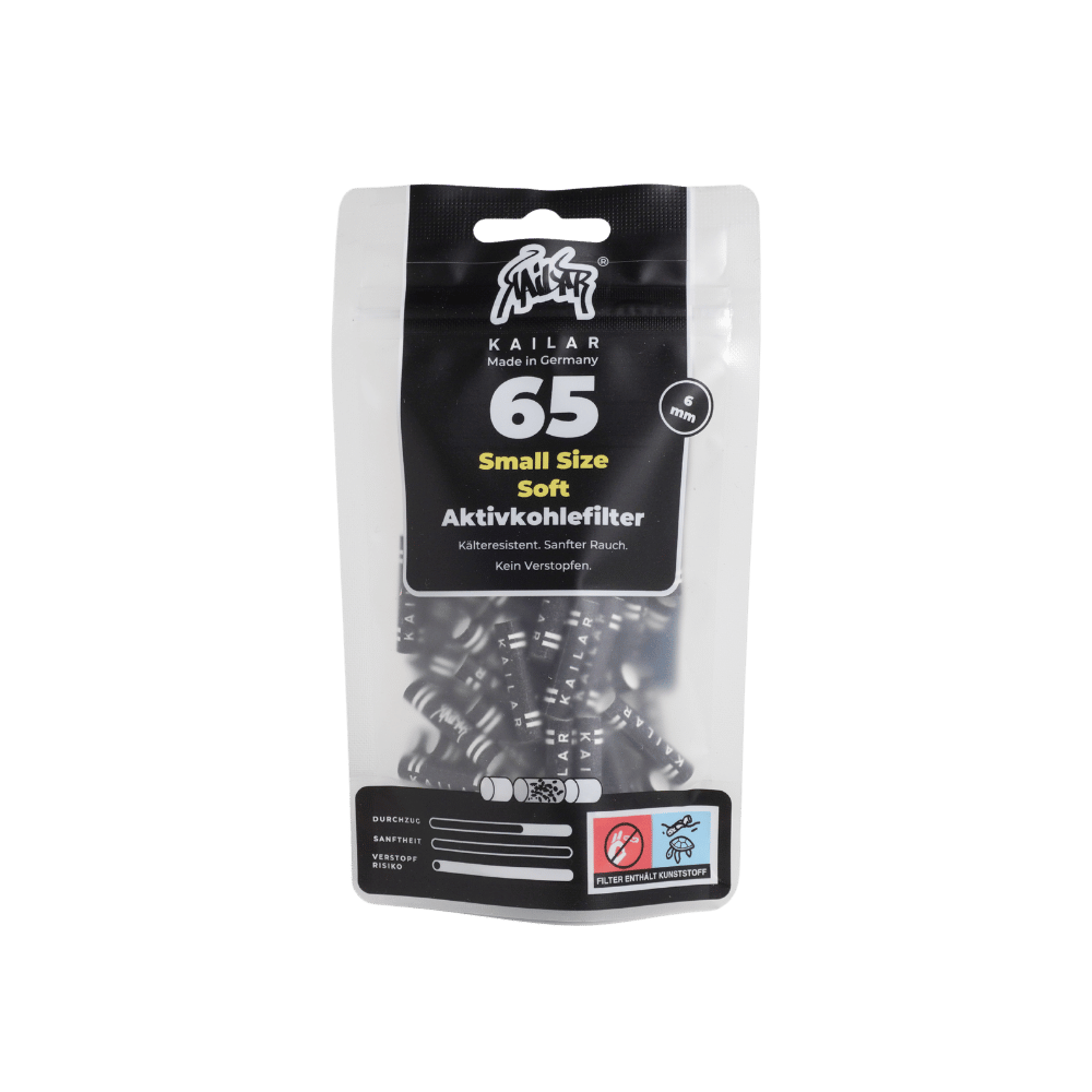 65 Cellulose Small Size Soft Aktivkohlefilter