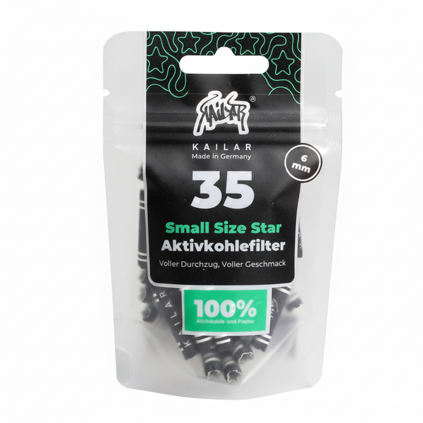 35 Small Size Star Papier Aktivkohlefilter