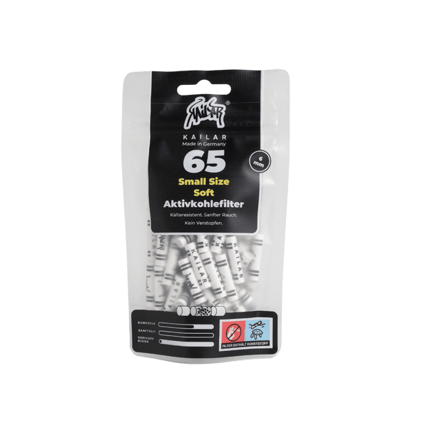 65 Cellulose Small Size Soft Aktivkohlefilter