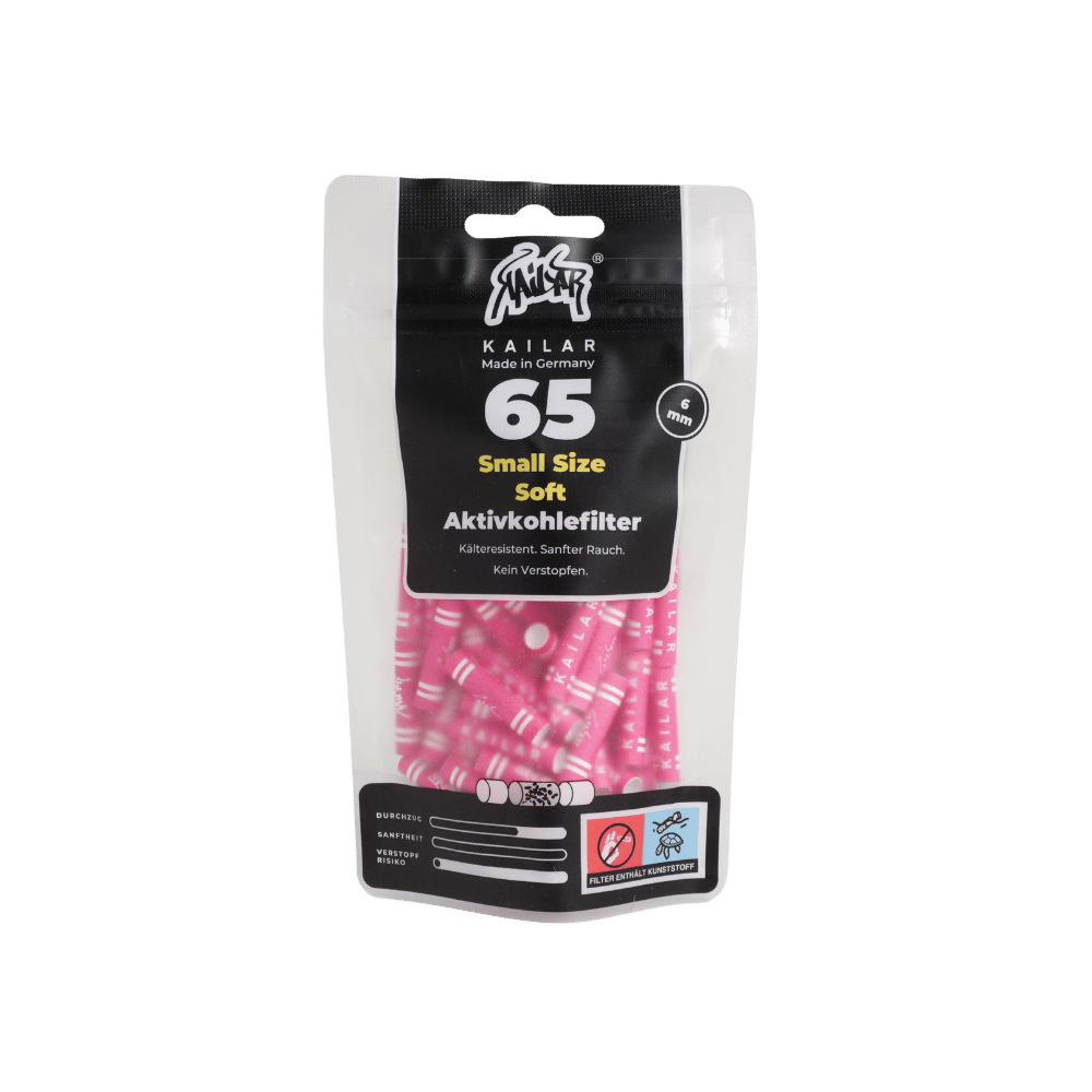 65 Cellulose Small Size Soft Aktivkohlefilter