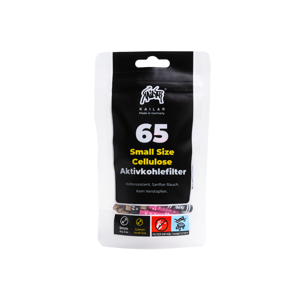 65 Cellulose Slim filtre à charbon actif