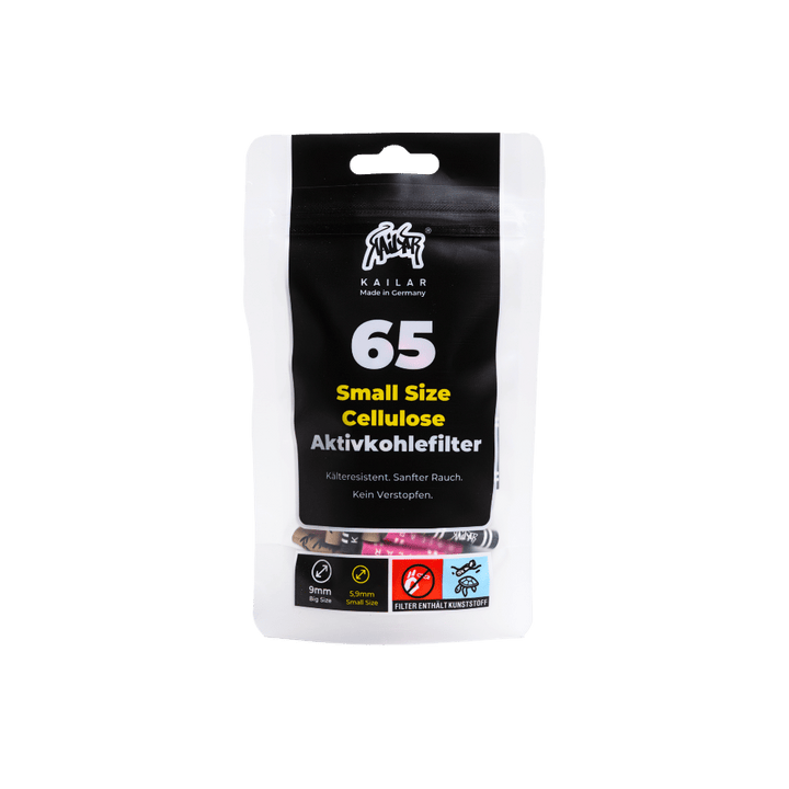 Pack Mixed de 65 – filtres à charbon actif en cellulose 6 mm