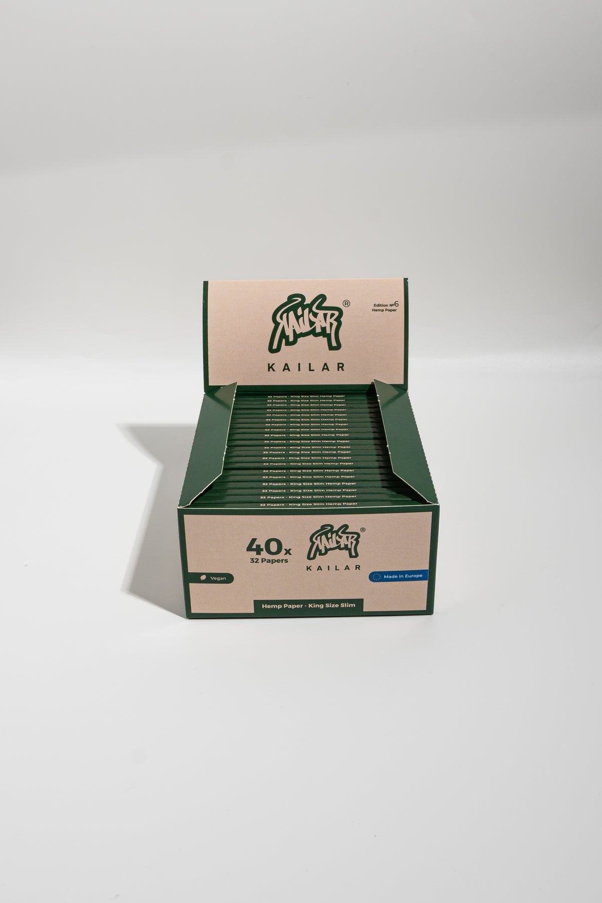 Kailar cartine lunghe King Size Slim in carta di canapa – Edizione 6