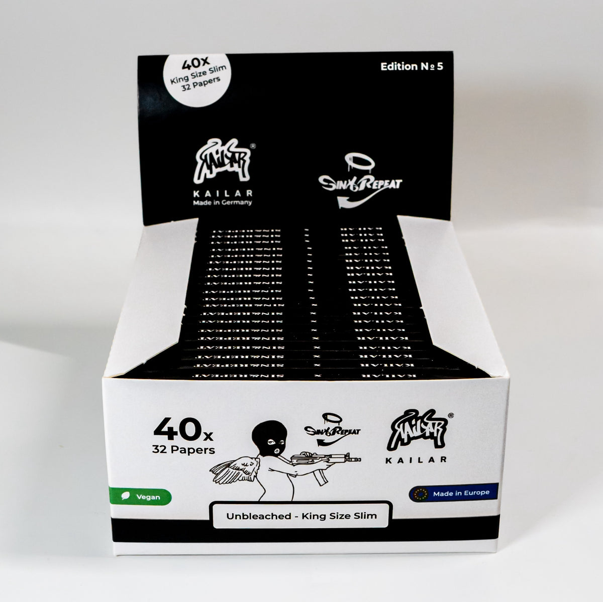 Sin & Repeat x Kailar cartine lunghe King Size Slim non sbiancate – Edizione 5