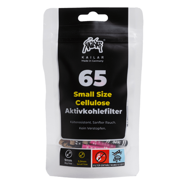 65 Cellulose Small Size Soft Aktivkohlefilter - Mixed
