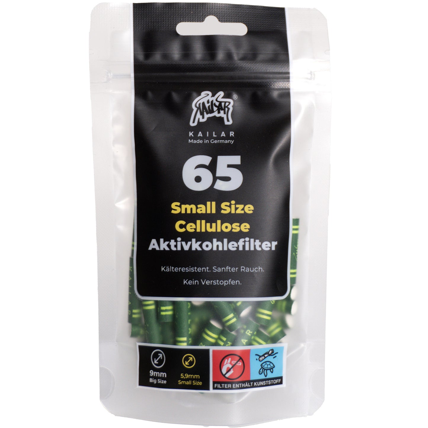 65 Cellulose Slim Activated Carbon Filter