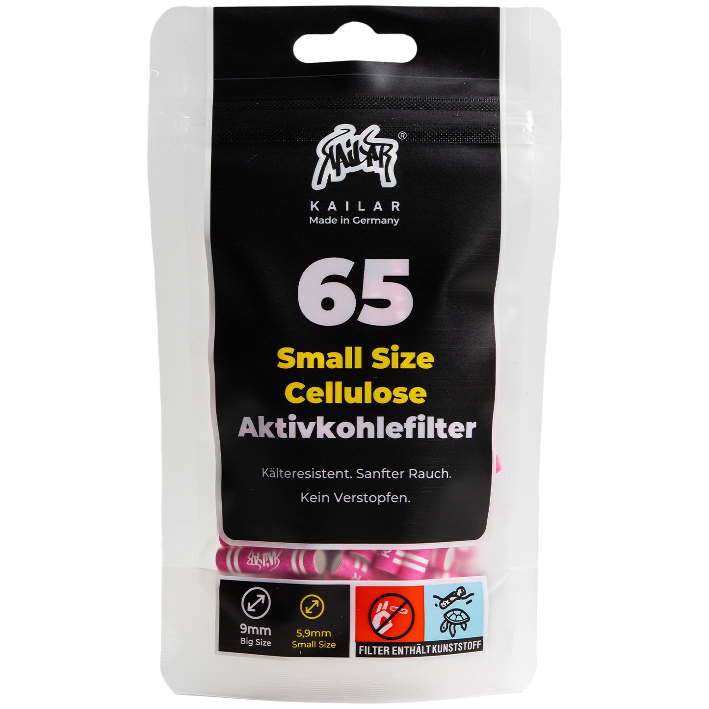 65 Cellulose Slim Activated Carbon Filter