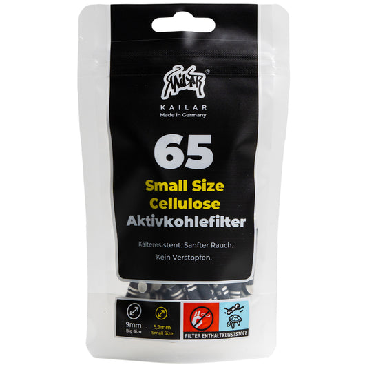 65 Cellulose Slim Aktivkohlefilter