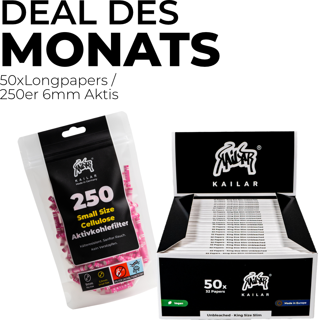 Deal des Monats- Longpapers Display + 250 Aktivkohlefilter