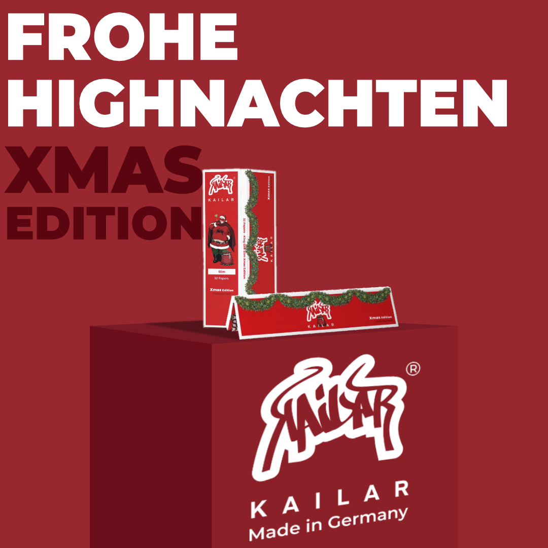 Kailar Unbleached King Size Slim Longpapers Xmas Edition