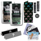 Kailar 2×250er Star Bundle Ungebleicht und Grün mit Longpapers, Mischpappe, 2×9-mm-Filtern und Stickern