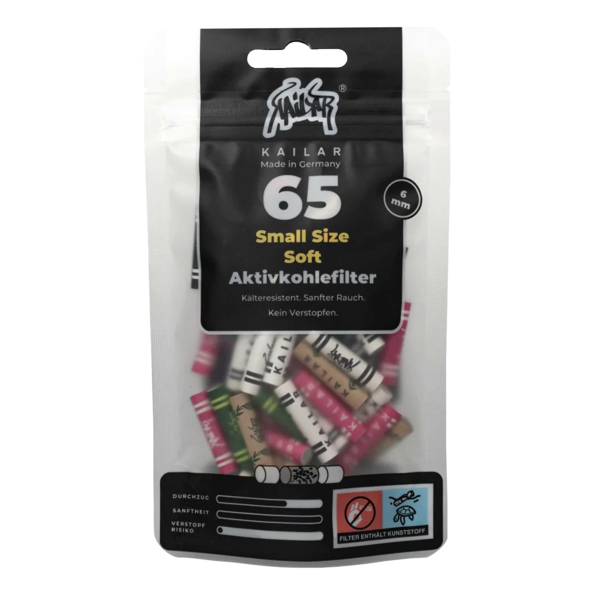 Probe: 65 Soft Filter, Farben gemischt